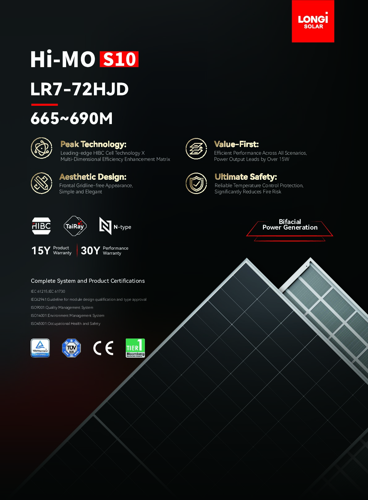 LONGi Solar Hi-MO S10 LR7-72HJD-690M