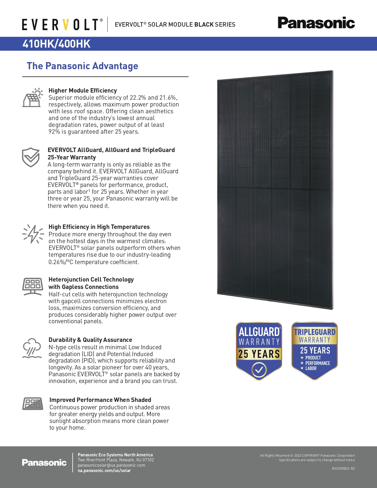 Panasonic EVERVOLT® HK Black Series 410W image