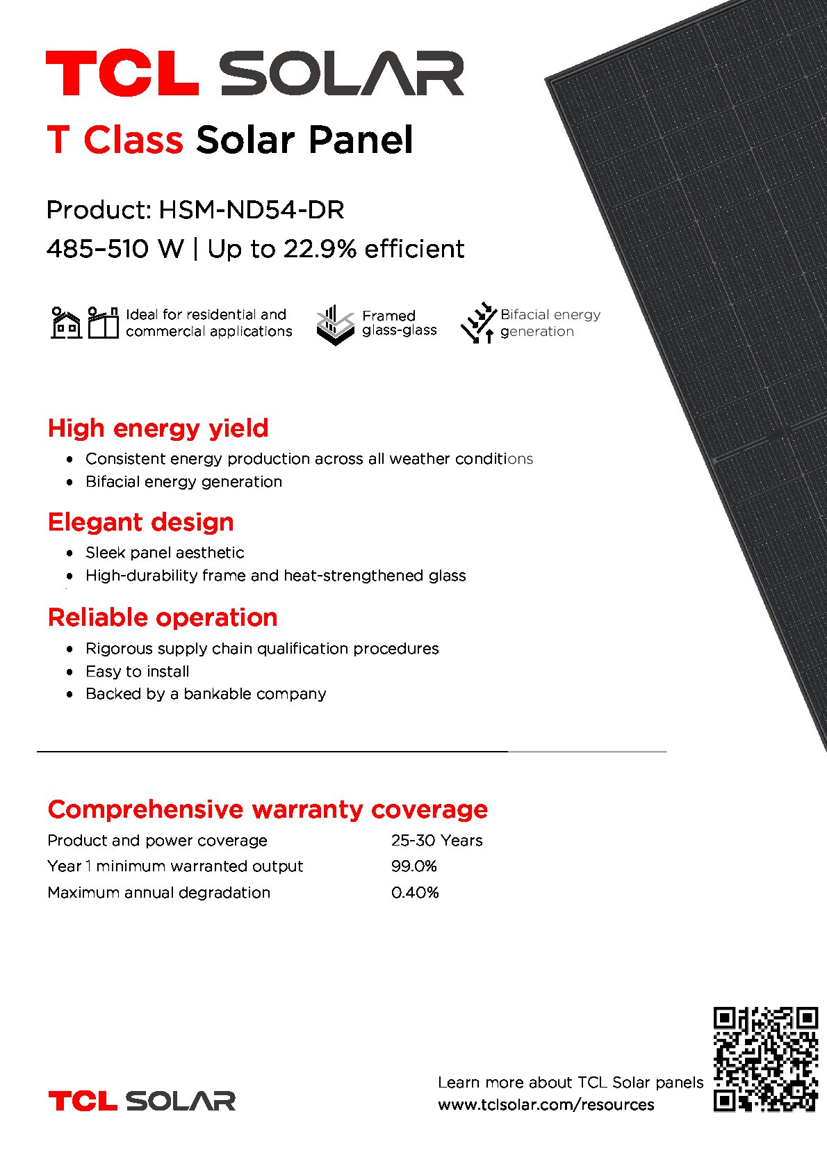 TCL Solar T-Class 505 W