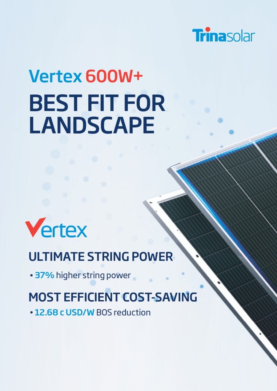 Trina Solar Vertex 600W solar panel