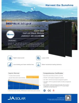 JA Solar JAM54S31 405/MR