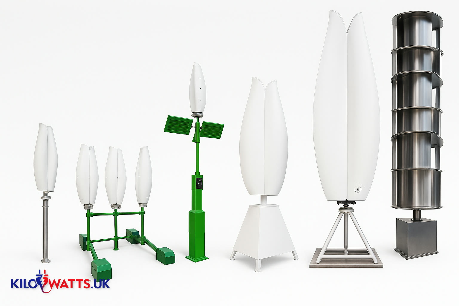 Official Flower Turbines range: Tulips, Eco Roof and Power Tower