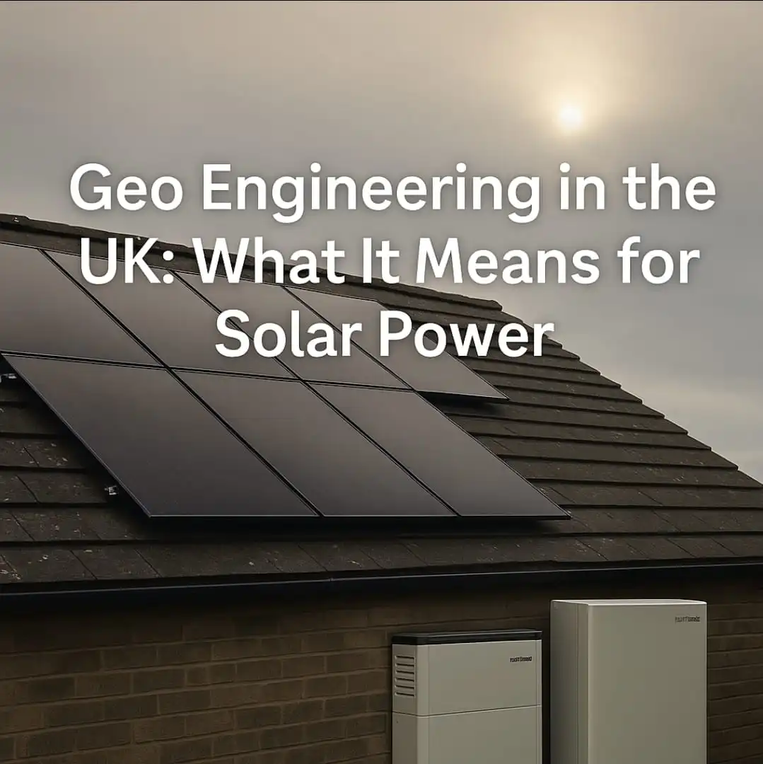 Discover how UK geo engineering research may affect solar output and why improved PV tech, batteries, and smart controls keep your system future-proof.