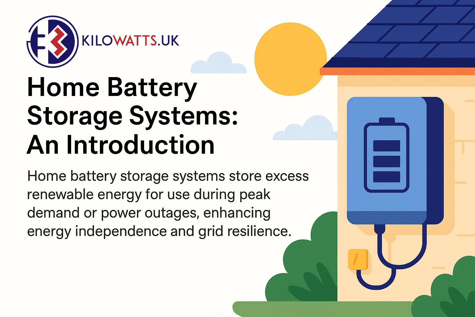 Home battery storage systems store excess renewable energy for use during peak demand or power outages, enhancing energy independence and grid resilience.