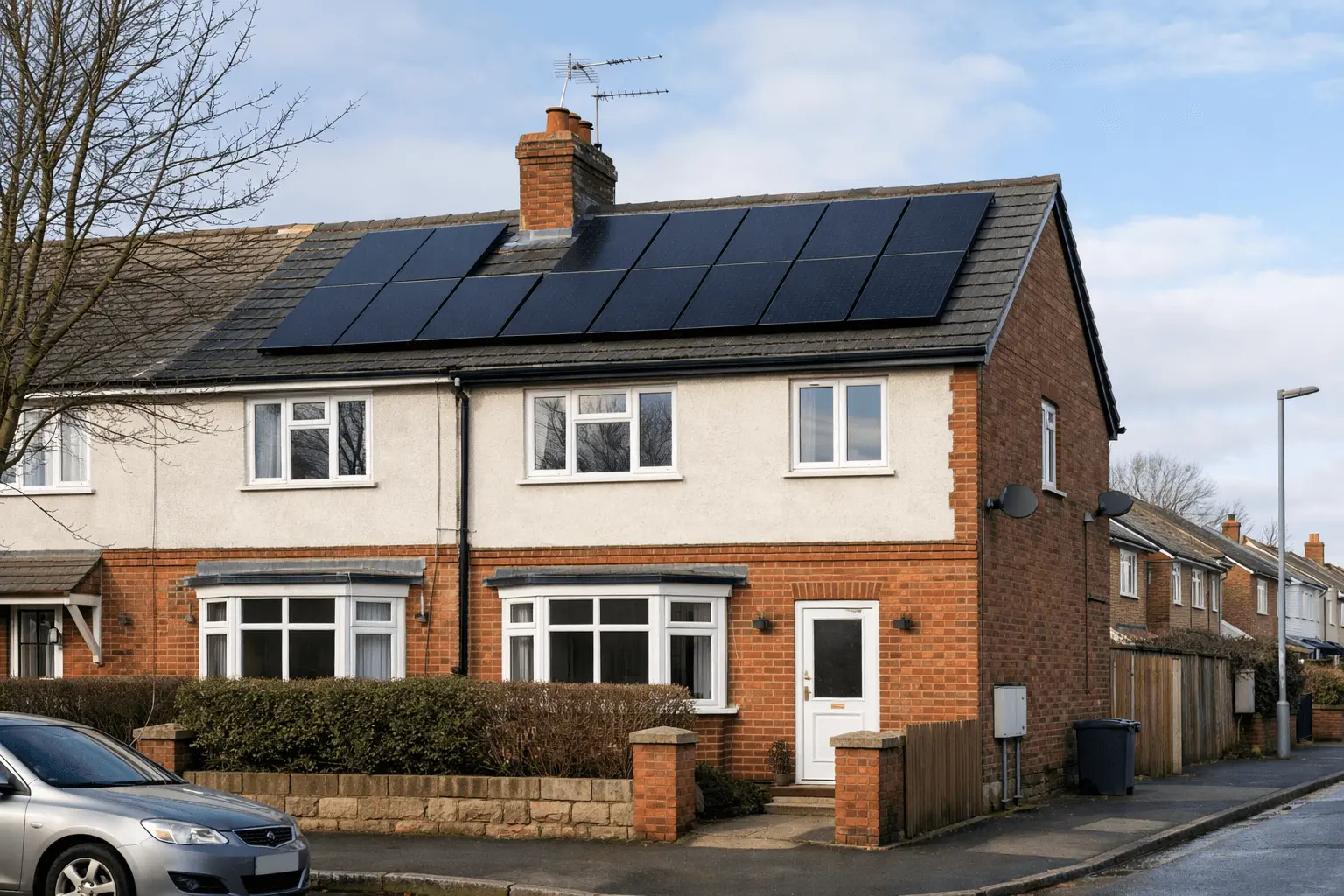 UK home with solar panels in 2026