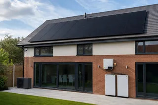 Modern Residential Solar Installation UK - Solar Panels, Battery Storage & Inverter