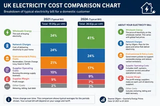UK Electricity Cost Comparison Chart - Household Energy Bill Breakdown