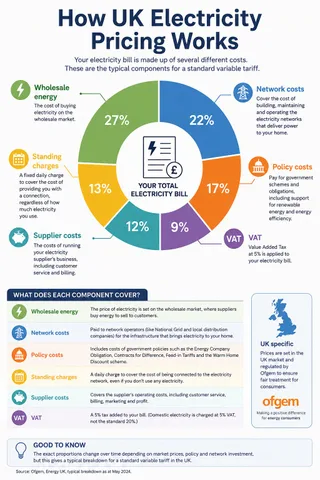 UK Electricity Bill Breakdown Explained - Understanding UK Energy Costs
