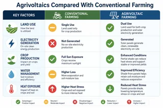 Agrivoltaics Compared With Conventional Farming