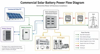 Battery storage with commercial solar in the UK