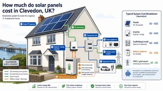 How much does sun panels cost clevedon cost in the UK?
