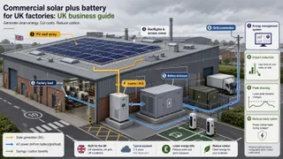 Commercial solar plus battery for UK factories: UK business