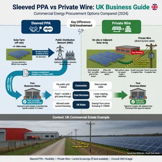 Sleeved PPA vs private wire: UK business guide