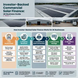 Investor-backed commercial solar finance: UK business guide