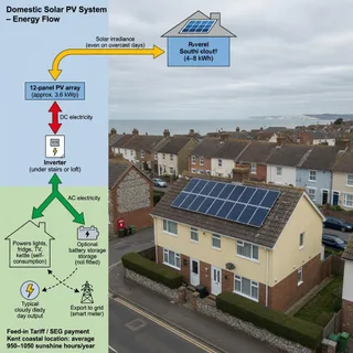 Solar panel installation in Kent is a roof and network job
